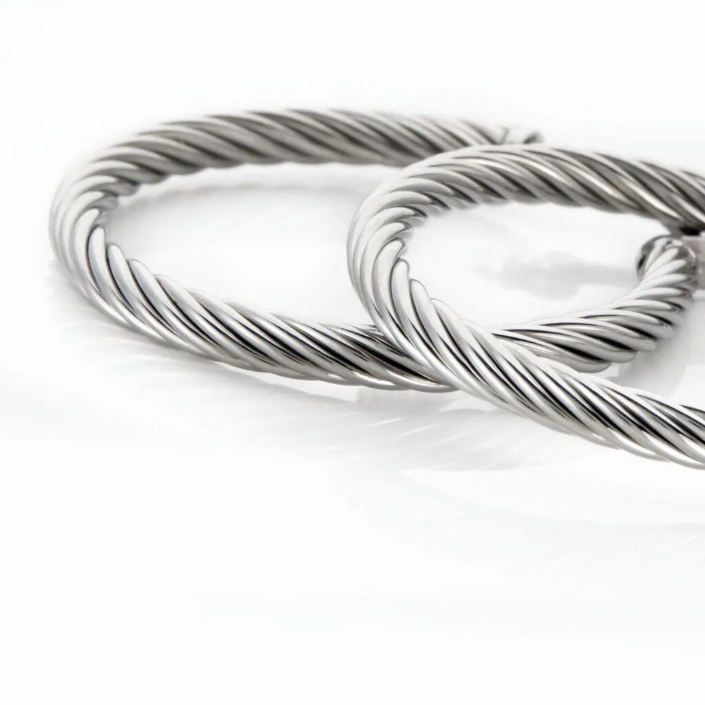 Histoire D'Or Créoles Acier Gris Pascau 3 Histoire D'Or Créoles Acier Gris Pascau – Image 3