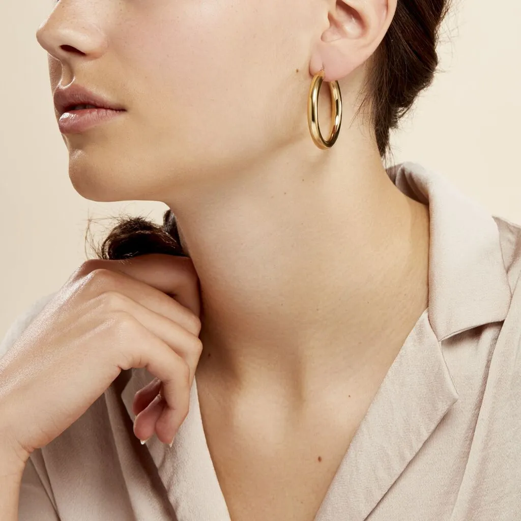 Histoire D'Or Créoles Amael Acier Jaune 5 Histoire D'Or Créoles Amael Acier Jaune – Image 5