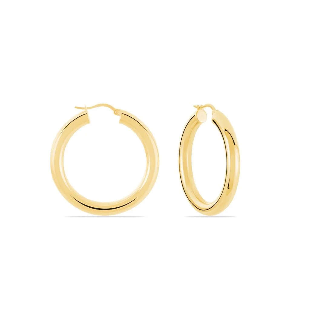 Histoire D'Or Créoles Amael Acier Jaune 3 Histoire D'Or Créoles Amael Acier Jaune – Image 3