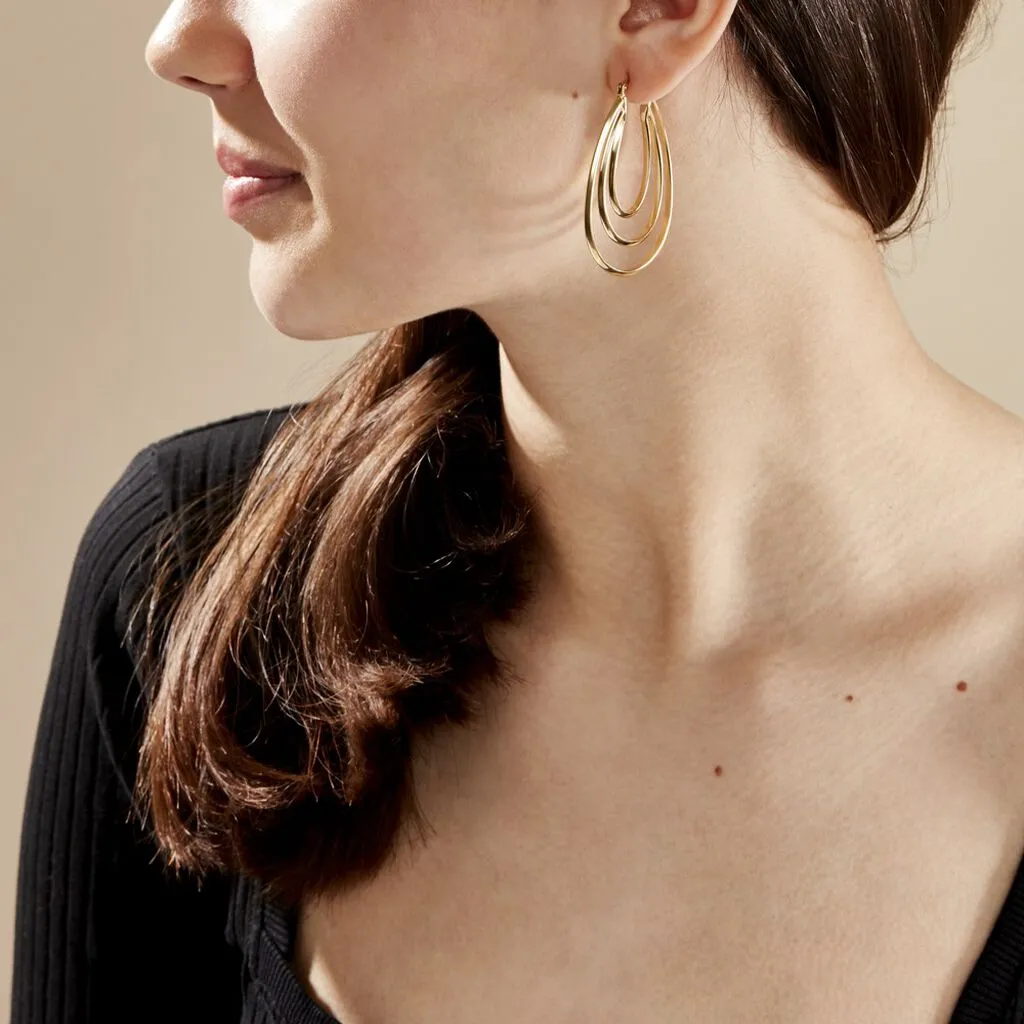 Histoire D'Or Créoles Aglae Acier Jaune 4 Histoire D'Or Créoles Aglae Acier Jaune – Image 4