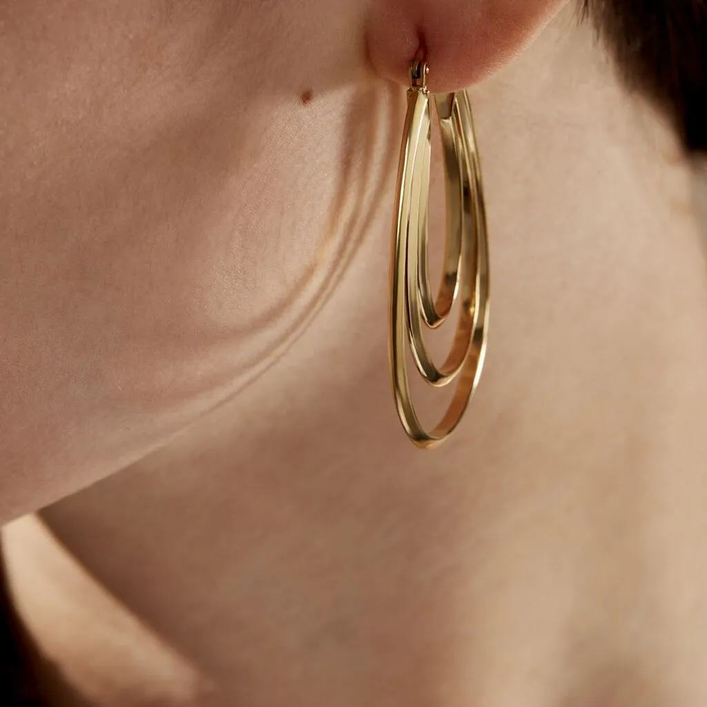 Histoire D'Or Créoles Aglae Acier Jaune 5 Histoire D'Or Créoles Aglae Acier Jaune – Image 5