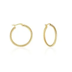 Histoire D'Or Créoles Acier Doré Pascau