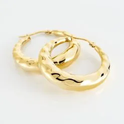 Histoire D'Or Créoles Acier Doré Ibbie 6 Histoire D'Or Créoles Acier Doré Ibbie -Boucles d'oreilles pendantes Soldes Boutique FIOFJW0142 view2