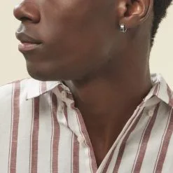 Histoire D'Or Créole Unitaire Helgo Acier Bicolore -Boucles d'oreilles pendantes Soldes Boutique FIOH2W0001 model0