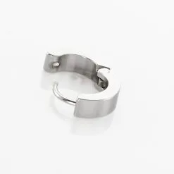 Histoire D'Or Créole Unitaire Helgo Acier Blanc -Boucles d'oreilles pendantes Soldes Boutique FIOHBW0008 view2