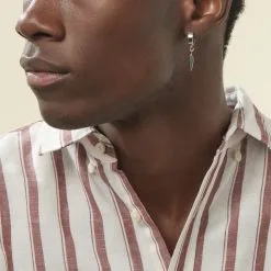 Histoire D'Or Créole Unitaire Acier Blanc Gvennig -Boucles d'oreilles pendantes Soldes Boutique FIOHBW0015 model0