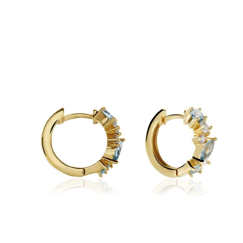 Histoire D'Or Créoles More Plaqué Or Jaune Pierre Artificielle 1 Histoire D'Or Créoles More Plaqué Or Jaune Pierre Artificielle