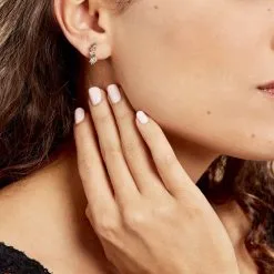 Histoire D'Or Créoles More Plaqué Or Jaune Pierre Artificielle 8 Histoire D'Or Créoles More Plaqué Or Jaune Pierre Artificielle -Boucles d'oreilles pendantes Soldes Boutique FQOFJL5001 model0