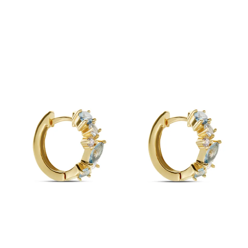 Histoire D'Or Créoles More Plaqué Or Jaune Pierre Artificielle 2 Histoire D'Or Créoles More Plaqué Or Jaune Pierre Artificielle – Image 2