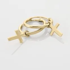 Histoire D'Or Créoles Plaqué Or -Boucles d'oreilles pendantes Soldes Boutique FQOFJW0132 view2