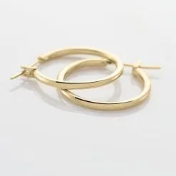 Histoire D'Or Créoles Ada Lisse Plaque Or Jaune -Boucles d'oreilles pendantes Soldes Boutique FQOFJW0198 view2