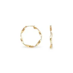 Histoire D'Or Créoles Lenna Torsadée Plaqué Or Jaune -Boucles d'oreilles pendantes Soldes Boutique FQOFJW0275 view2