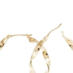 Histoire D'Or Créoles Lenna Torsadée Plaqué Or Jaune -Boucles d'oreilles pendantes Soldes Boutique FQOFJW0275 view3