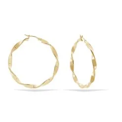 Histoire D'Or Créoles Lenna Torsadée Plaqué Or Jaune -Boucles d'oreilles pendantes Soldes Boutique FQOFJW0276 view2