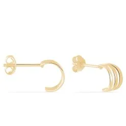 Histoire D'Or Créoles Dally Plaqué Or Jaune