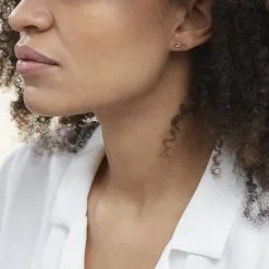 Histoire D'Or Boucles D'oreilles Puces Ajna Plaqué Or Jaune -Boucles d'oreilles pendantes Soldes Boutique FQOFJW0406 model0