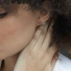 Histoire D'Or Boucles D'oreilles Puces Ajna Plaqué Or Jaune -Boucles d'oreilles pendantes Soldes Boutique FQOFJW0406 model1