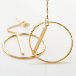 Histoire D'Or Boucles D'oreilles Pendantes Evana Plaqué Or Jaune -Boucles d'oreilles pendantes Soldes Boutique FQOFJW0494 view2