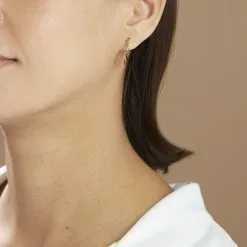 Histoire D'Or Créoles Keara Plaqué Or Jaune -Boucles d'oreilles pendantes Soldes Boutique FQOFJW0579 model0