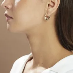 Histoire D'Or Créoles Keara Plaqué Or Jaune -Boucles d'oreilles pendantes Soldes Boutique FQOFJW0579 model1