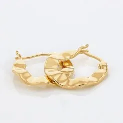 Histoire D'Or Créoles Keara Plaqué Or Jaune -Boucles d'oreilles pendantes Soldes Boutique FQOFJW0579 view2