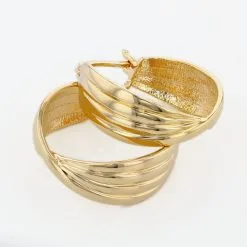 Histoire D'Or Créoles Kuma Plaqué Or Jaune -Boucles d'oreilles pendantes Soldes Boutique FQOFJW0583 view2