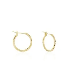 Histoire D'Or Créoles Siegfried Plaque Or Jaune