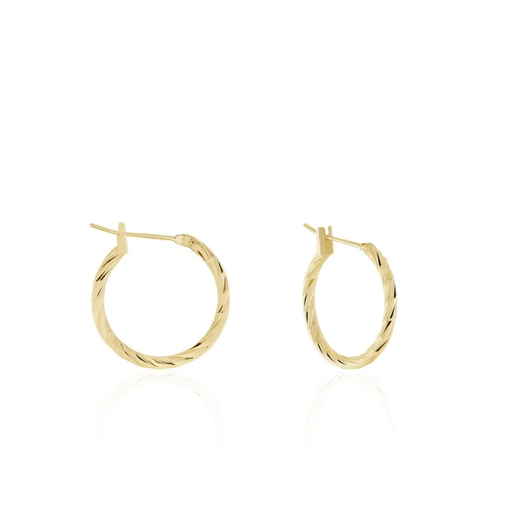 Histoire D'Or Créoles Siegfried Plaque Or Jaune 1 Histoire D'Or Créoles Siegfried Plaque Or Jaune