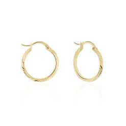 Histoire D'Or Créoles Remey Plaque Or Jaune