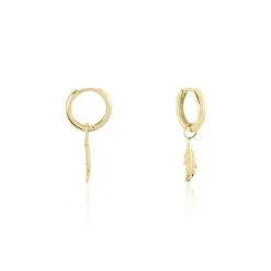 Histoire D'Or Créoles Meira Plaqué Or Jaune