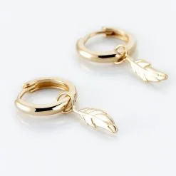 Histoire D'Or Créoles Meira Plaqué Or Jaune -Boucles d'oreilles pendantes Soldes Boutique FQOFJW0627 view2