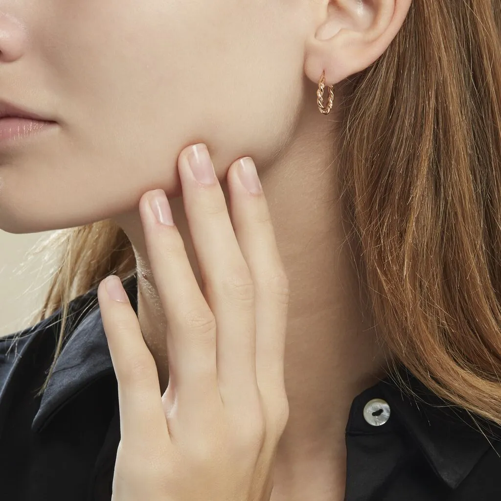 Histoire D'Or Créoles Plaqué Or Jaune Isaiah 4 Histoire D'Or Créoles Plaqué Or Jaune Isaiah – Image 4