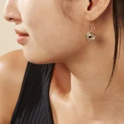 Histoire D'Or Boucles D'oreilles Plaqué Or Aurora -Boucles d'oreilles pendantes Soldes Boutique FQOFJXN007 model0