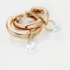 Histoire D'Or Créoles Plaqué Or Pauw Pampilles Oxydes De Zirconium -Boucles d'oreilles pendantes Soldes Boutique FQOFJZB111 view2