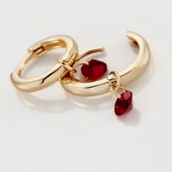 Histoire D'Or Créoles Plaqué Or Pauw Pampilles Oxydes De Zirconium -Boucles d'oreilles pendantes Soldes Boutique FQOFJZR004 view2