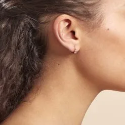 Histoire D'Or Créoles Plaqué Or Laurick Oxydes De Zirconium -Boucles d'oreilles pendantes Soldes Boutique FQOFJZS007 model0