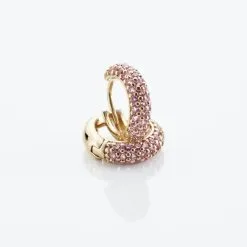 Histoire D'Or Créoles Plaqué Or Jaune Piha Oxydes De Zirconium -Boucles d'oreilles pendantes Soldes Boutique FQOFJZS010 view2