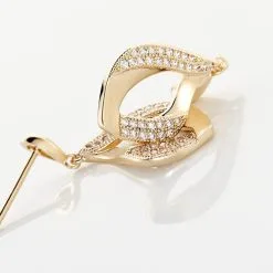 Histoire D'Or Boucles D'oreilles Pendantes Mai-lee Plaqué Or Oxyde De Zirconium -Boucles d'oreilles pendantes Soldes Boutique FQOFJZW291 view2