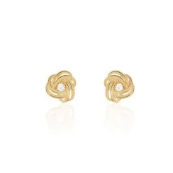 Histoire D'Or Boucles D'oreilles Puces Iwaki Plaqué Or Jaune Oxyde De Zirconium
