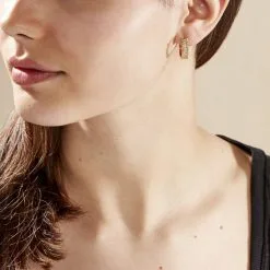 Histoire D'Or Boucles D'oreilles Pendantes Marie-baptistine Plaqué Or Oxyde -Boucles d'oreilles pendantes Soldes Boutique FQOFJZW480 model0