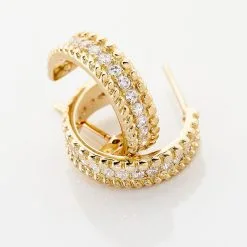 Histoire D'Or Boucles D'oreilles Pendantes Marie-baptistine Plaqué Or Oxyde -Boucles d'oreilles pendantes Soldes Boutique FQOFJZW480 view2