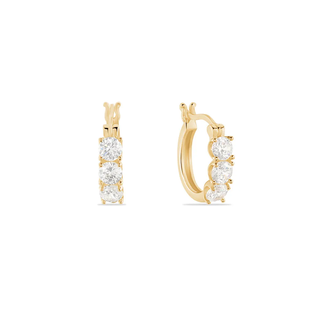 Histoire D'Or Boucles D'oreilles Pendantes Jacotte Plaqué Or Oxyde De Zirconium 2 Histoire D'Or Boucles D'oreilles Pendantes Jacotte Plaqué Or Oxyde De Zirconium – Image 2