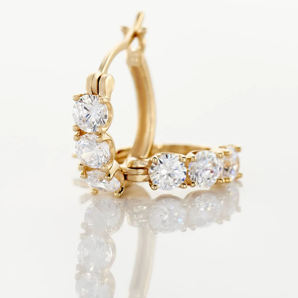 Histoire D'Or Boucles D'oreilles Pendantes Jacotte Plaqué Or Oxyde De Zirconium 3 Histoire D'Or Boucles D'oreilles Pendantes Jacotte Plaqué Or Oxyde De Zirconium – Image 3