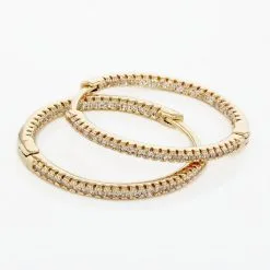 Histoire D'Or Créoles Karolina Rondes Plaqué Or Jaune Oxyde De Zirconium 6 Histoire D'Or Créoles Karolina Rondes Plaqué Or Jaune Oxyde De Zirconium -Boucles d'oreilles pendantes Soldes Boutique FQOFJZW505 view2