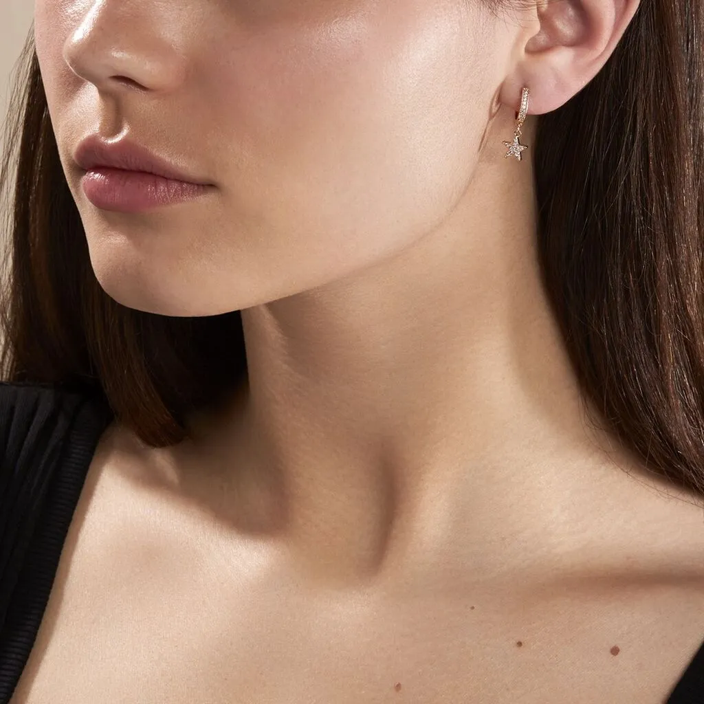 Histoire D'Or Creoles Plaqué Or Jenny Oxydes Etoiles 3 Histoire D'Or Creoles Plaqué Or Jenny Oxydes Etoiles – Image 3