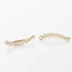 Histoire D'Or Bijoux D'oreilles Plaqué Or Jaune Nazeli Oxyde De Zirconium -Boucles d'oreilles pendantes Soldes Boutique FQOFJZW510 view2