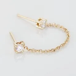 Histoire D'Or Bijou D'oreille Unitaire Pendante Plaqué Or Jaune Dofi Oxyde -Boucles d'oreilles pendantes Soldes Boutique FQOFJZW515 view2