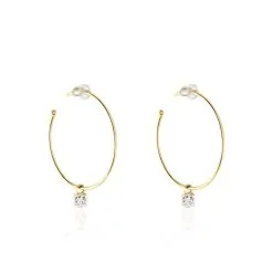 Histoire D'Or Créoles Severinus Plaque Or Jaune Oxyde