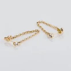 Histoire D'Or Boucles D'oreilles Pendantes Plaqué Or Lienard Oxydes De Zirconium -Boucles d'oreilles pendantes Soldes Boutique FQOFJZW527 view2
