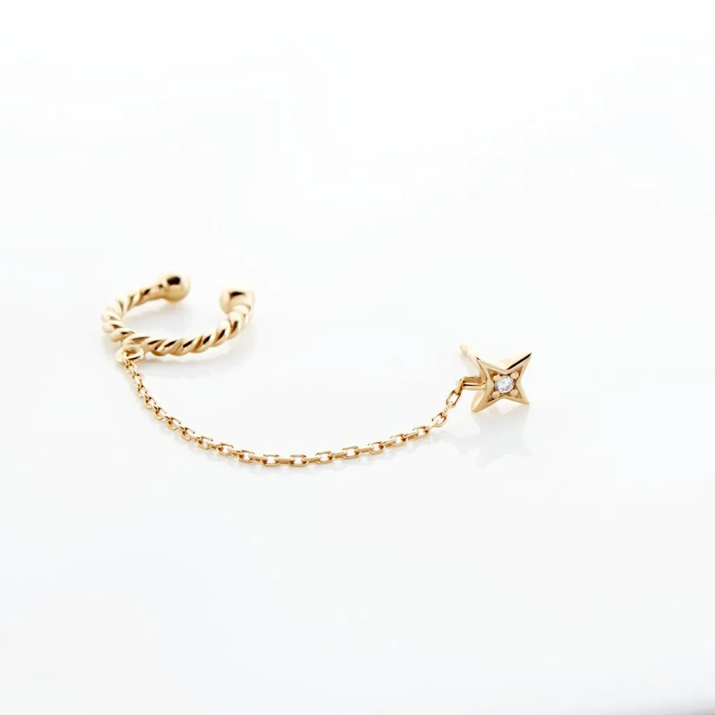 Histoire D'Or Bijou D'oreille Unitaire Plaqué Or Sweyn Oxyde De Zirconium 3 Histoire D'Or Bijou D'oreille Unitaire Plaqué Or Sweyn Oxyde De Zirconium – Image 3